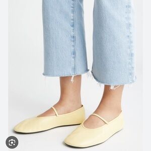 Jeffrey Campbell Dancerina Ballet Flats in butter yellow